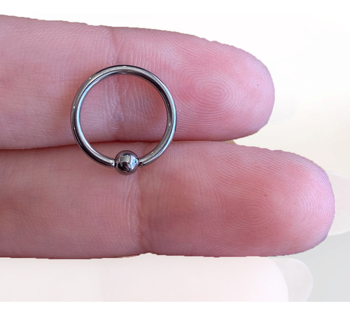 Piercing Captive Titânio - Prateado Cor 10mm