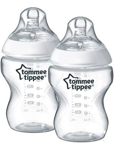 Tommee Tippee Biberón Closer To Nature, Anticólico, Tetina Color Claro