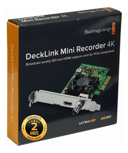 Blackmagic Design Placa De Captura Decklink Mini Recorder 4k