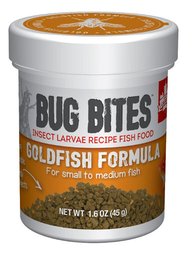 Fluval Bug Bites Goldfish Fish Food, Granulos Para Peces Peq