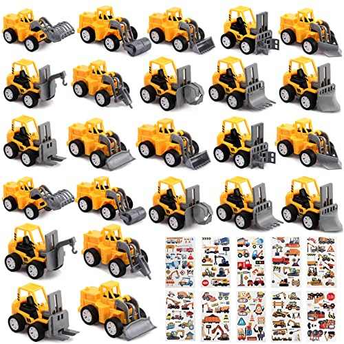 Conjunto De 24 Mini Camiones De Construcción, Vehícul...