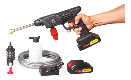 Hidrolavadora Inalámbrica Mikels Hid-21 Negro 50/60hz