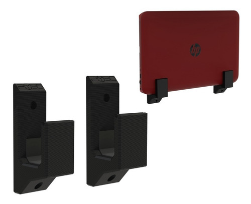 Suporte De Parede Notebook Macbook Samsung Lenovo Dell Acer Cor Preto