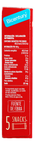 Barras Snack Chocolate Con Leche Y Cereal 100gr Pack X16
