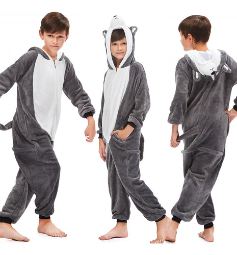 Pijama De Dinosaurio, Camisón Con Capucha, Mono Para Niños
