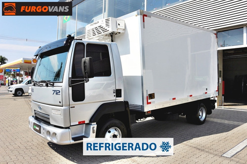 Imagem 11 de 14 de Ford Cargo 712 2009 Baú Isolamento Refrigerado -5ºc (2d20)