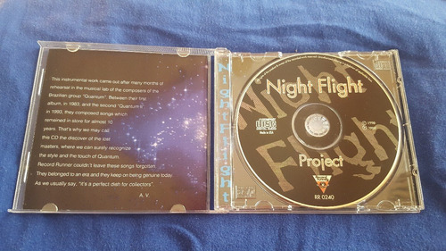 Cd - Night Flight - Project - 1990- Prog Instrumental Brasil