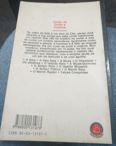 Curso De Corte E Costura (Usado)