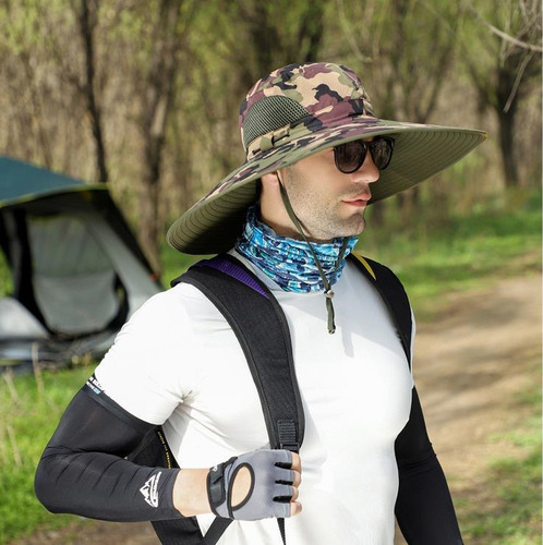 Sombrero De Sol Al Aire Libre Para Hombre Con Protección Uv