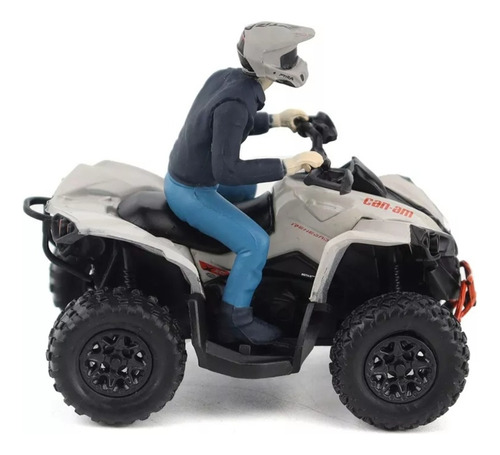 Can Am 1:32 Cuatrimoto Renegade X Mc 1000r Gris Con Corredor
