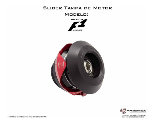 Slider Tampa Do Motor F1 Procton Racing Cbr 1000rr 2018 / 2019