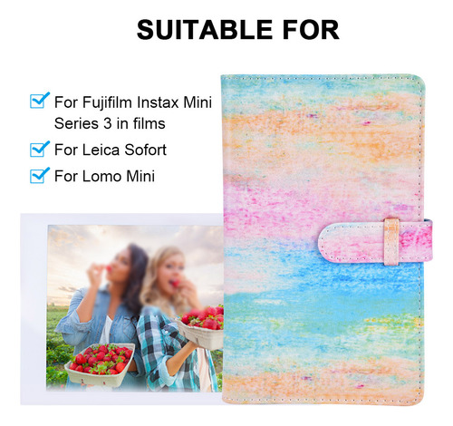 Álbum De Fotos Al Óleo Para Mini 96 Bolsillos, Pintura Al Ól