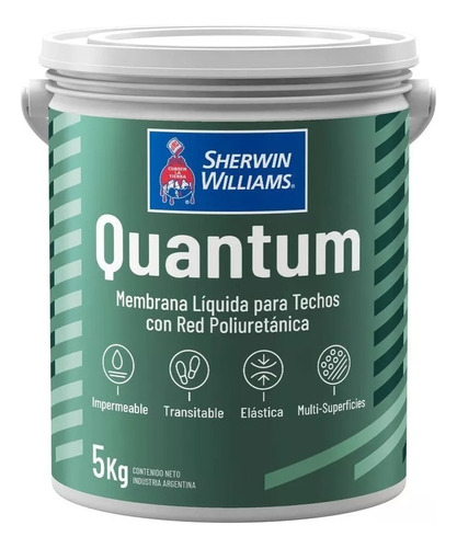 Membrana Liquida Techo Poliuretanica Quantum 20 Kg Sherwin  