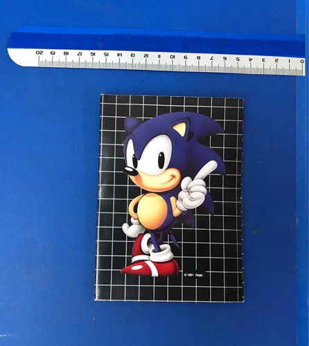 Catálogo Mega Drive Cartucho Tec Toy Sonic 1991 Raro Anos 90