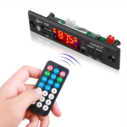 Imagem 2 de 5 de Placa Decodificadora 12v Mp3/ Aux/ Bluetooth