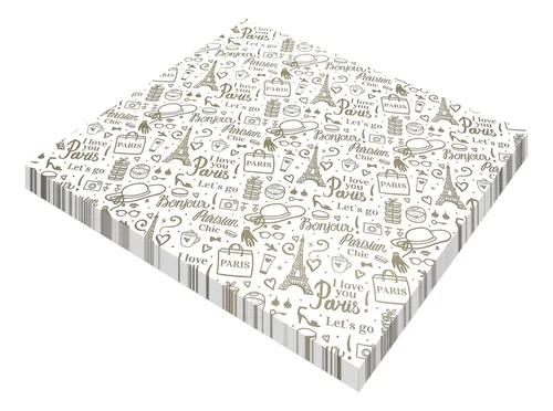 comprar 100 Hojas Papel Grado Alimenticio 40 Gs. 22.5 X 22.5 Cm