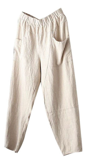 calça de linho cru masculina