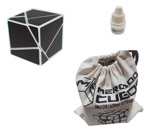 Cubo Rubik Ghost 2x2 Fangshi + 1 Base Moyu + 1 Lubricante 