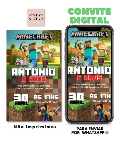 Roblox convite  Convite de aniversario minecraft, Convite aniversario  infantil, Modelos de convite de aniversário grátis