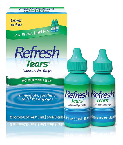 Refresh Tears Lubricante Para Ojos 15ml Pack De 2 Sabor Sin sabor