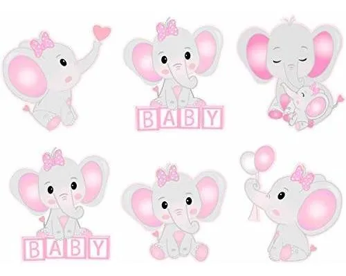 Decoracion De Baby Shower De Elefante Rosa Para Ni a Env o gratis