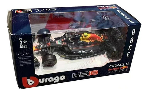 Auto A Escala 1/43 Burago Redbull F1 Rb18 #11 Sergio Pérez