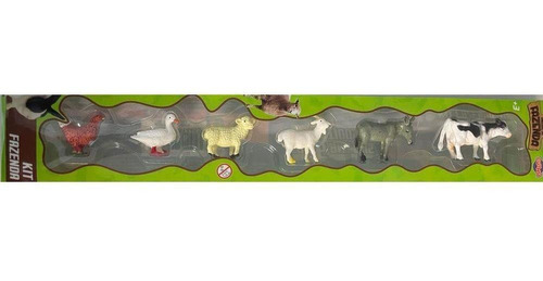 Kit Animais Da Fazenda Com 6 Sortidos - Toyng 43691