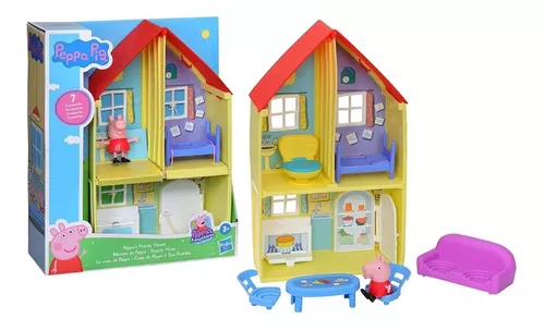 Brinquedo Casa Peppa Pig Quarto Sala Cozinha Banheiro Movéis