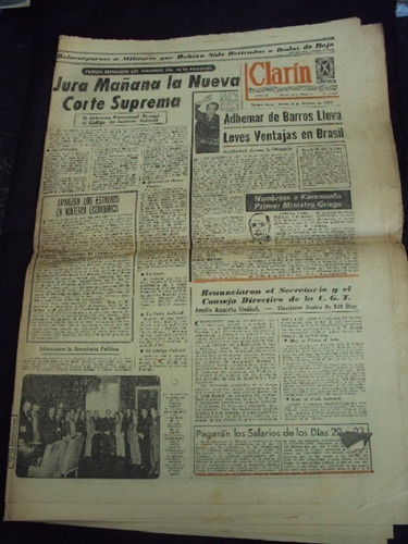 Diario Clarin  (6 Octubre 1955) - Golpe De Estado A Peron