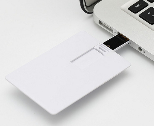 Pen Drive Cartão 32gb Para Personalizar (pen Card) - 1 Unid Cor Branco
