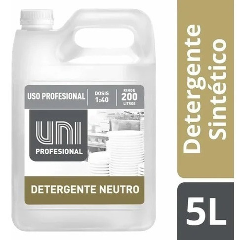 Detergente Neutro 5 Lts Unilever Profesional Uniprofesional