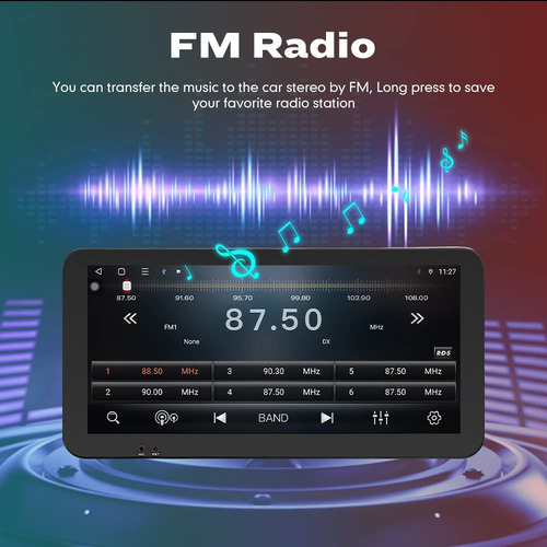 Kunfine Car Play Android - Visualización De Radio Gps Estére