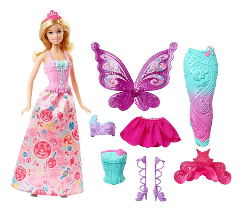 Muñeca Barbie Fantasy Mermaid Tail & Fairy Wings