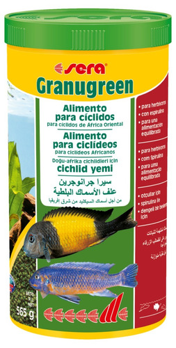 Ração Sera Granugreen 600g Peixes Herbívoros E Ciclídeos