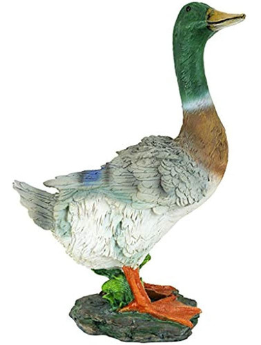 Diseño Toscano Mallard Duck Statue