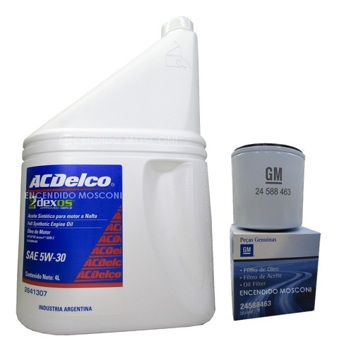 Kit Filtro Aceite Y Aceite Acdelco 5w30 
