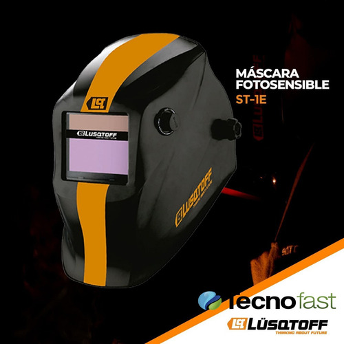 Mascara Careta Fotosensible Para Soldar Lusqtoff St-1e