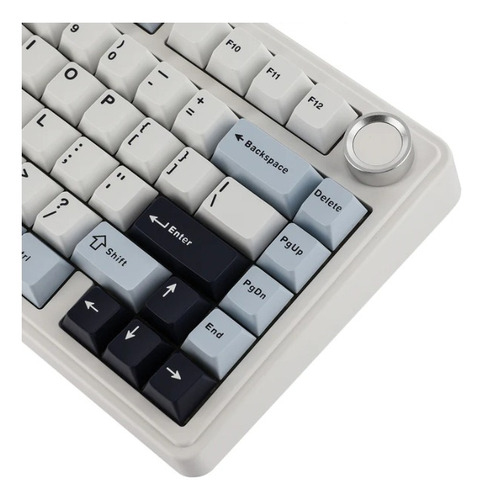 Teclado Mecânico Epomaker X Aula F75 Sem Fio Cor Azul Us Azul Inglês Us