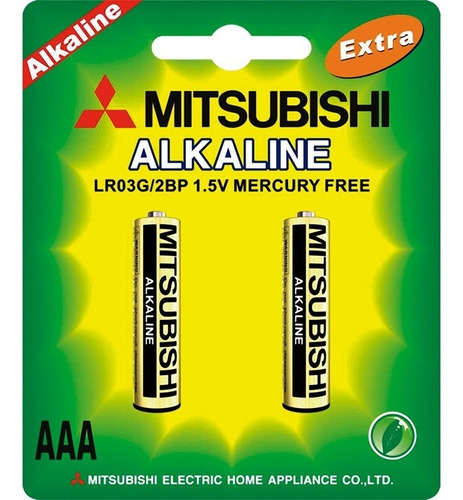 Pila Batería Mitsubishi Alcalina Aaa 12 Blister Caja 24 Und 