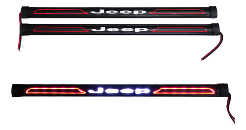 Par Luces Led Interiores Estribo Jeepautos Rojo Para Autos