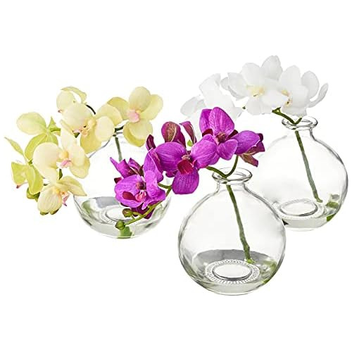 4208-s3 Arreglo Artificial De Orquídeas Phalaenopsis D...