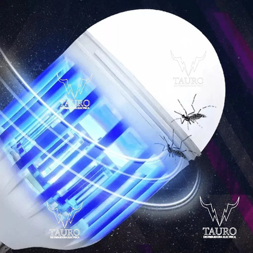 Foco Mata Mosquitos E Insecto Led 9w Lámpara 10 Pza