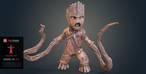 Guardianes Galaxia Baby Groot Archivo Stl Impresion 3d 