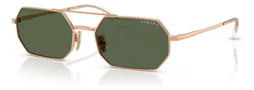 Lentes Solar Vogue Vo4329s 51529a Rose Gold Green Polarizado Lente Dark Green Polar