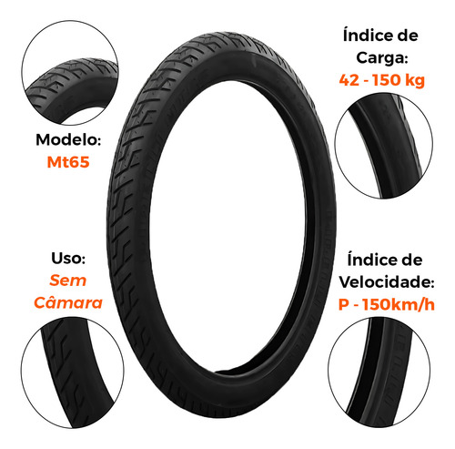 Par Pneu Gsr 125-150 275-18 + 100-90-18 (+largo) Pirelli