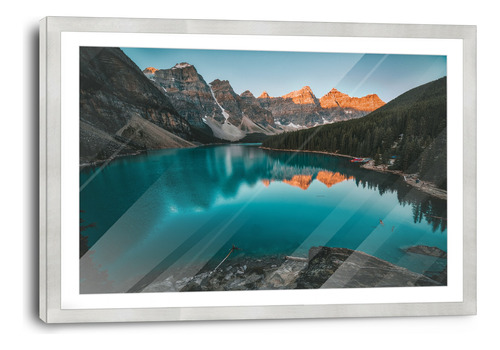 Marco De Poliuretano Con Poster Lago Moraine Canada 45x70cm