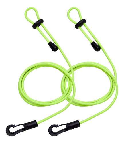 2 Piezas Kayak Paddle Leash Cord Cuerda Accesorios Bungee