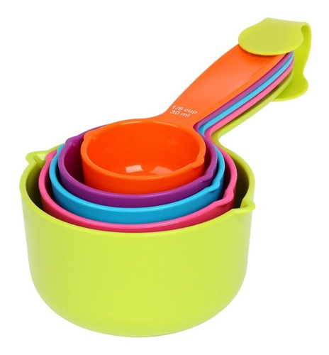 Set Tazas Medidoras 5 Colores