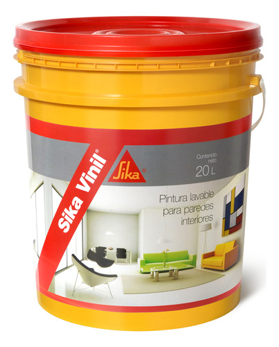 Pintura Interior Super Lavable Sika Vinil 20 Lt - Sas