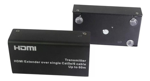 Imagem 4 de 4 de Extensor Hdmi 60 Metros X Rj45 Cat5/ Cat6 3d 1080p Bivolt